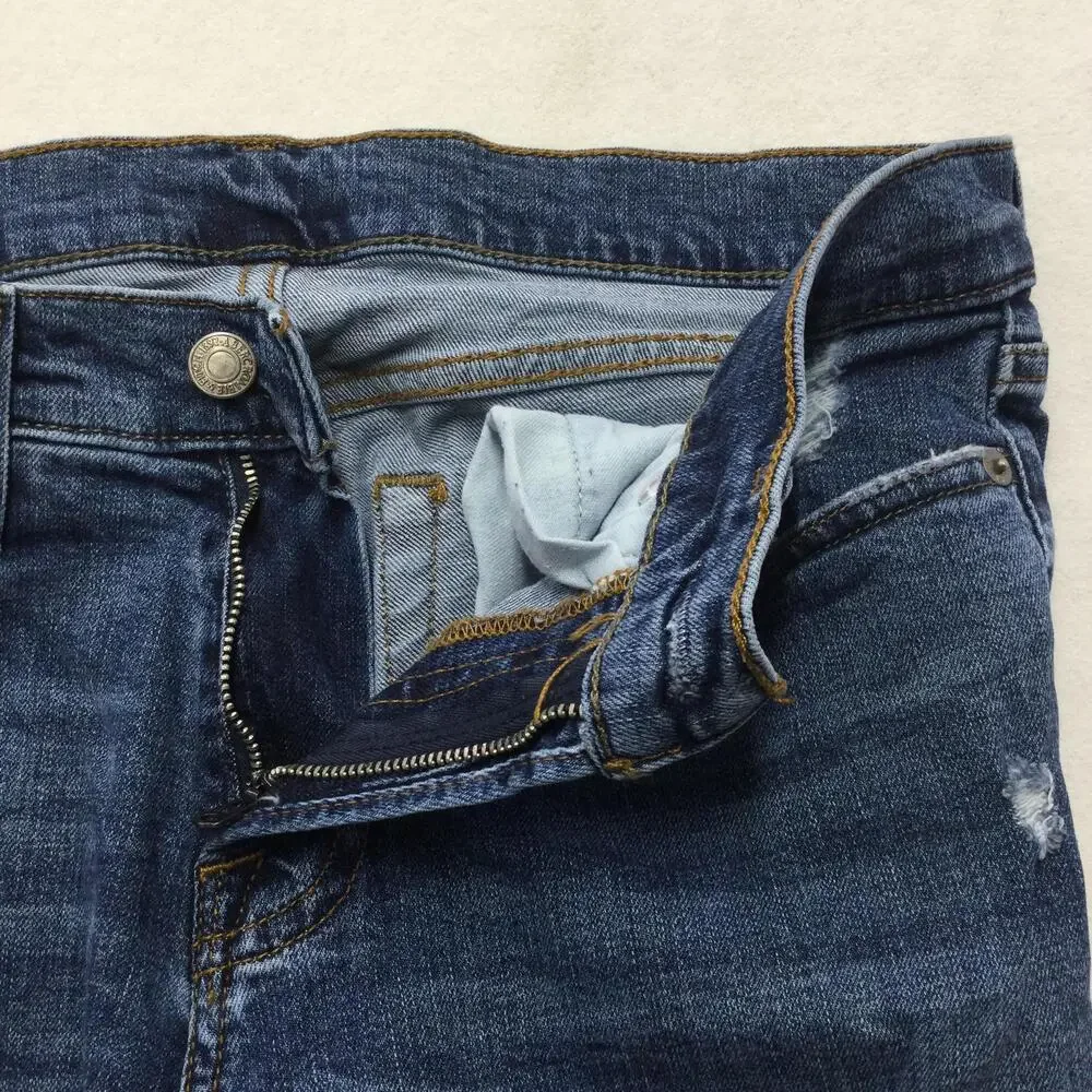 Abercrombie & Fitch Rustin Athletic Skinny Jeans Mens 29x30 Distressed Stretch